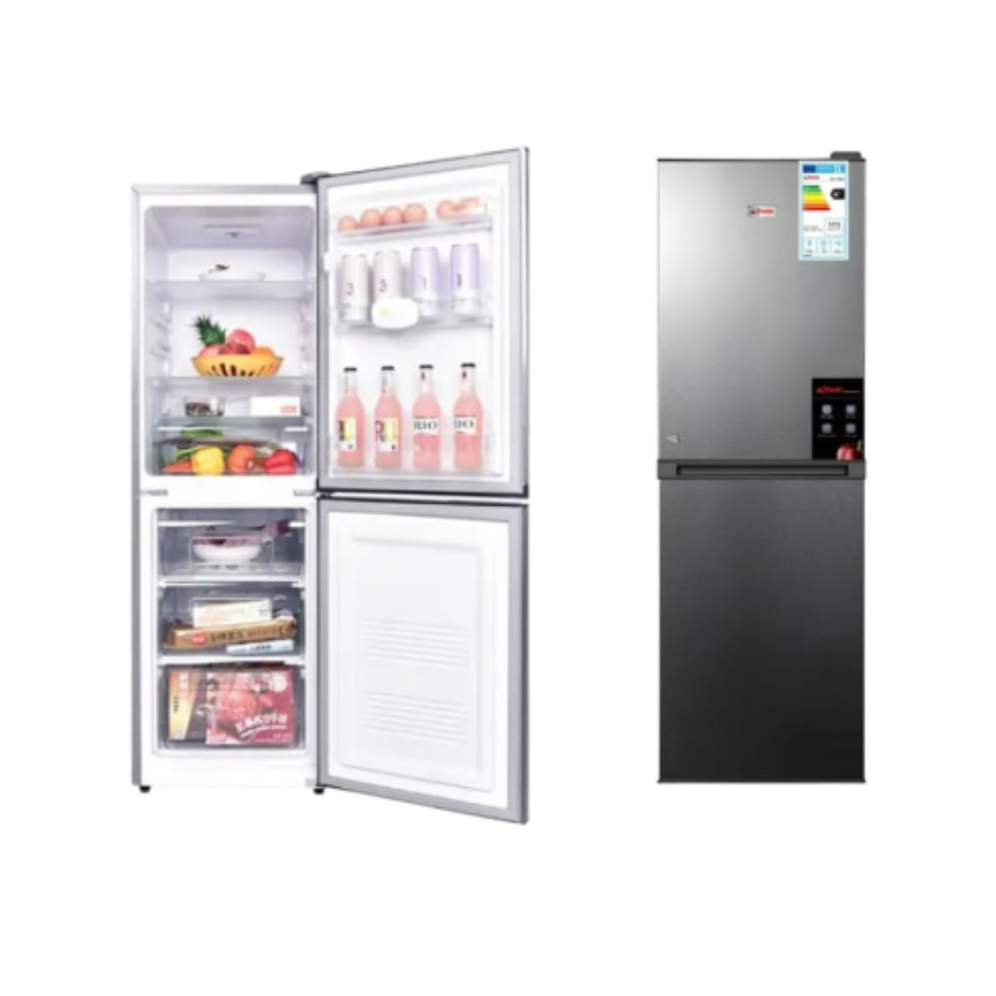 18 refrigerateur-astech-combine-3tiroirs-silver