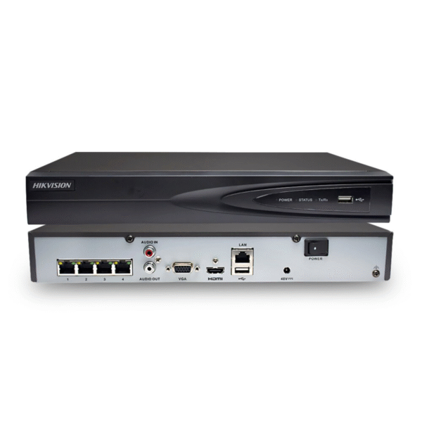 NVR Hikvision 4 canaux 1U 4 PoE 4K NVR Hikvision 4 canaux 1U 4 PoE 4K