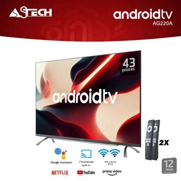 TELEVISEUR ASTECH 43” SMART