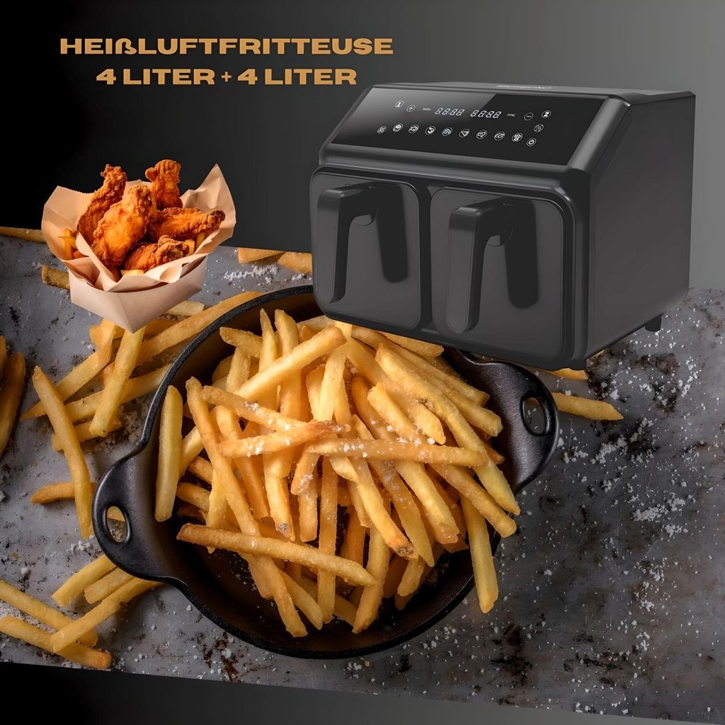 AIR FRYER MICHELINO TWICE BAGS 4+4L NR:20212 – Image 5